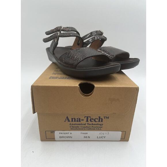 NEW Ana-Tech LUCY Women's Sandal Brown EU Size 38 NARROW (US Size 7-7.5) NIB - Picture 11 of 11